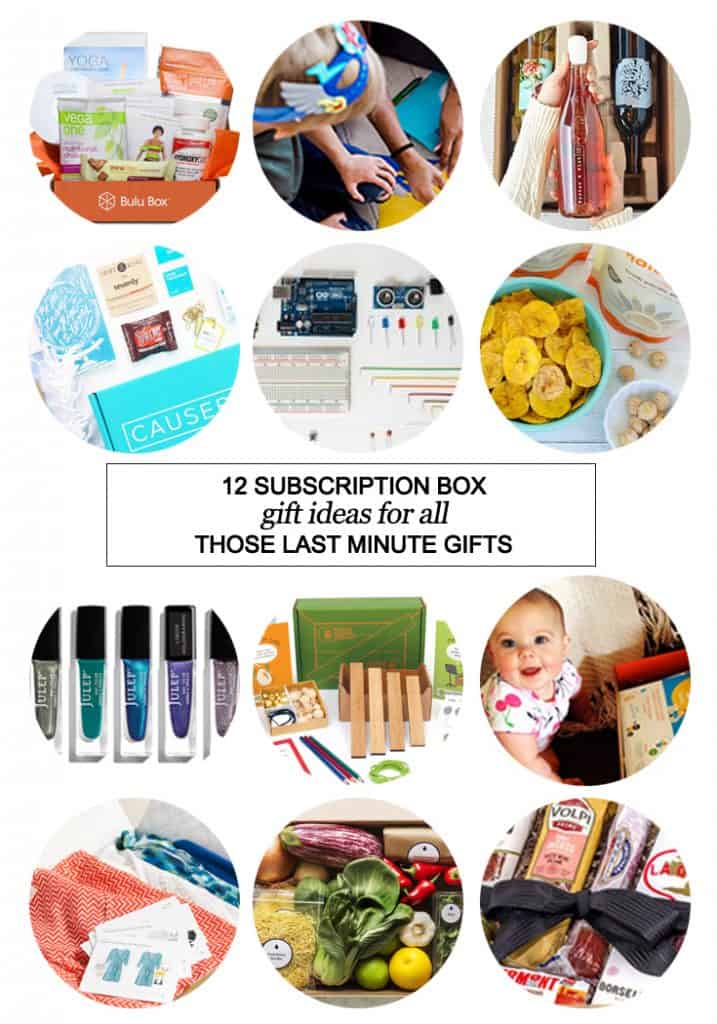 San Antonio lifestyle blogger, Cris Stone, shares 12 subscription box gift ideas for all those last minute gifts. Find out more!